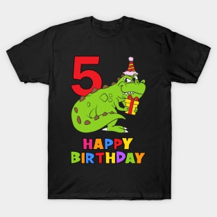 5th Birthday Party 5 Year Old Five Years T-Shirt